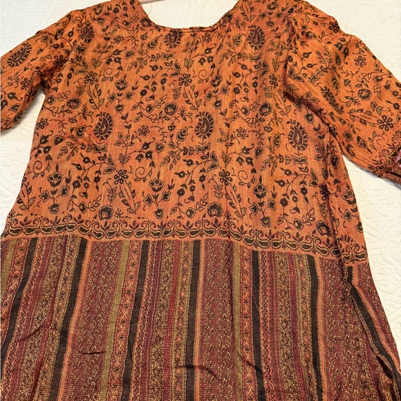 Raj Rust and Brown Sequin Embellished Top - Picture 5 of 6